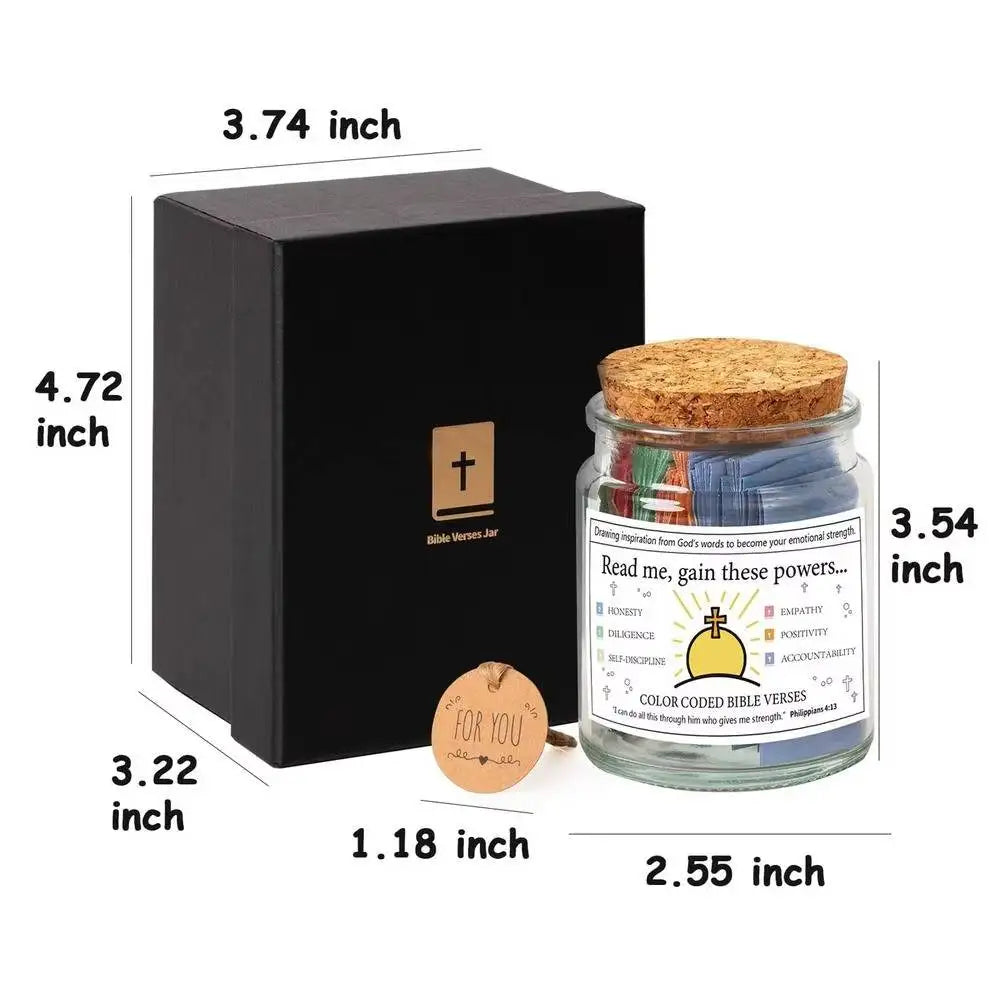Bible Verses Jar/Daily Motivational Prayer Jar