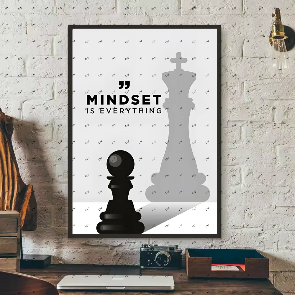 Chess Lovers Motivational Art Poster HD art sticky wall waterproof home living room bedroom bar aesthetic decoration
