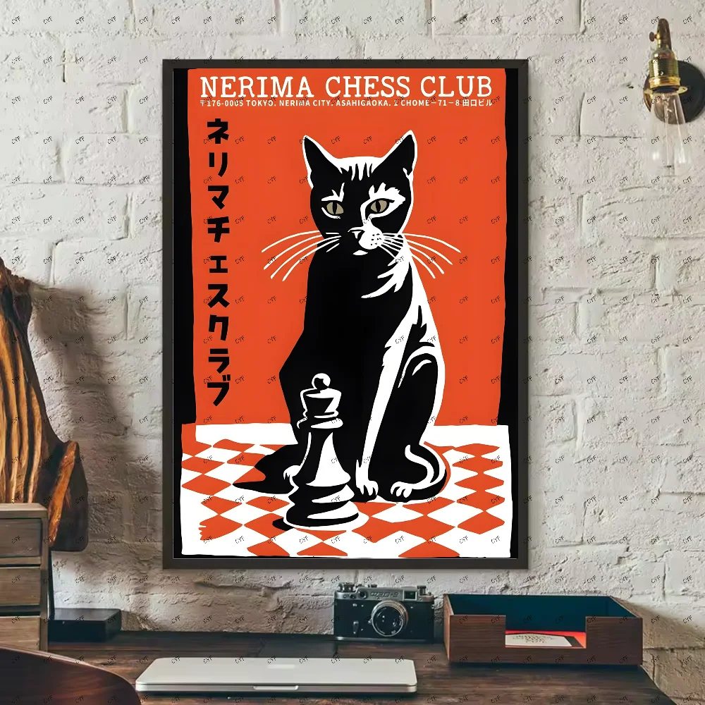 Chess Lovers Motivational Art Poster HD art sticky wall waterproof home living room bedroom bar aesthetic decoration