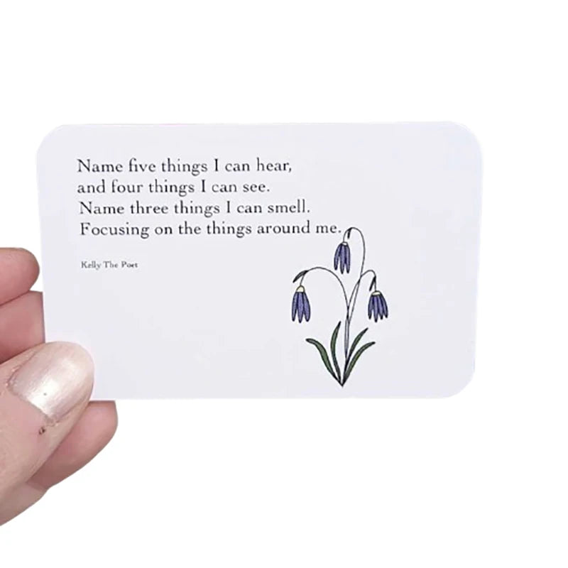 Anxiety Relief Pocket Card Anxiety Affirmations Card Pack Mental Health Gifts Support Mental Thank You Cards Of Soothing Words