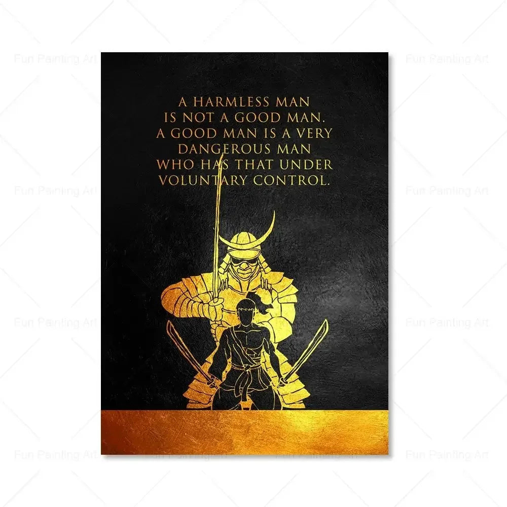 Motivational Quote Art Posters for Wall Black Golden Letters Inspiring Canvas Painting Wall Art Picture Office Living Room De