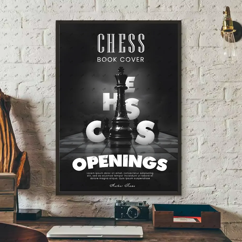 Chess Lovers Motivational Art Poster HD art sticky wall waterproof home living room bedroom bar aesthetic decoration