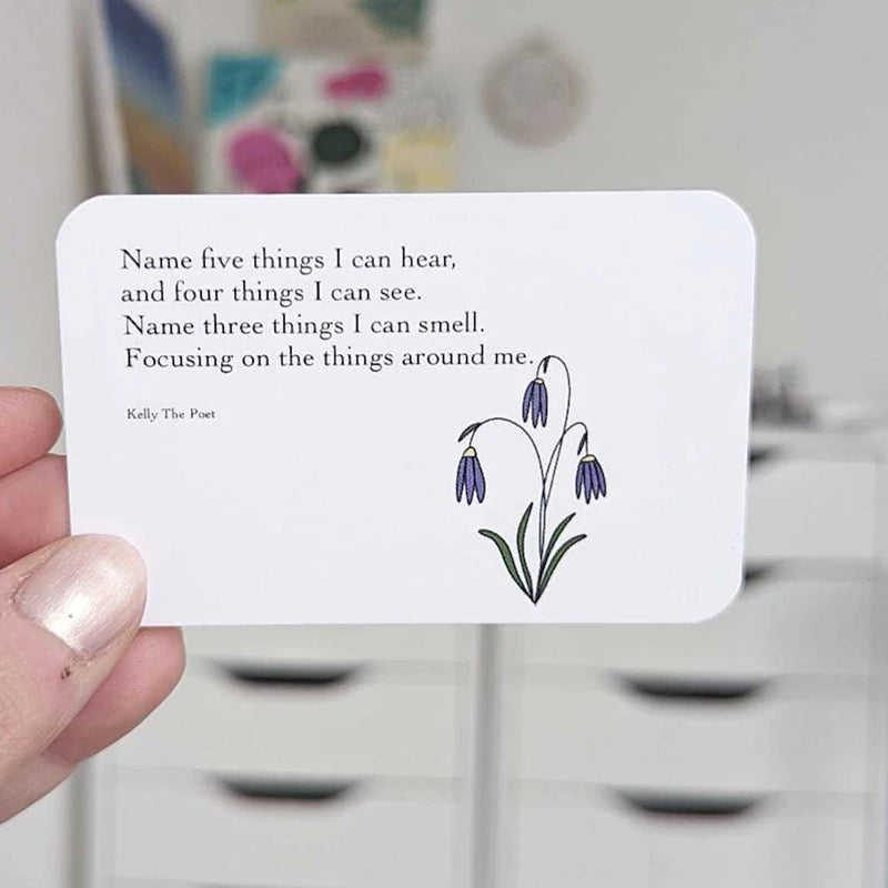 Anxiety Relief Pocket Card Anxiety Affirmations Card Pack Mental Health Gifts Support Mental Thank You Cards Of Soothing Words