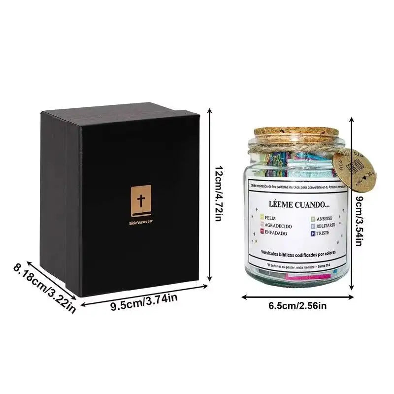 Bible Verses Jar/Daily Motivational Prayer Jar