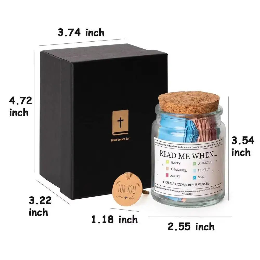 Bible Verses Jar/Daily Motivational Prayer Jar