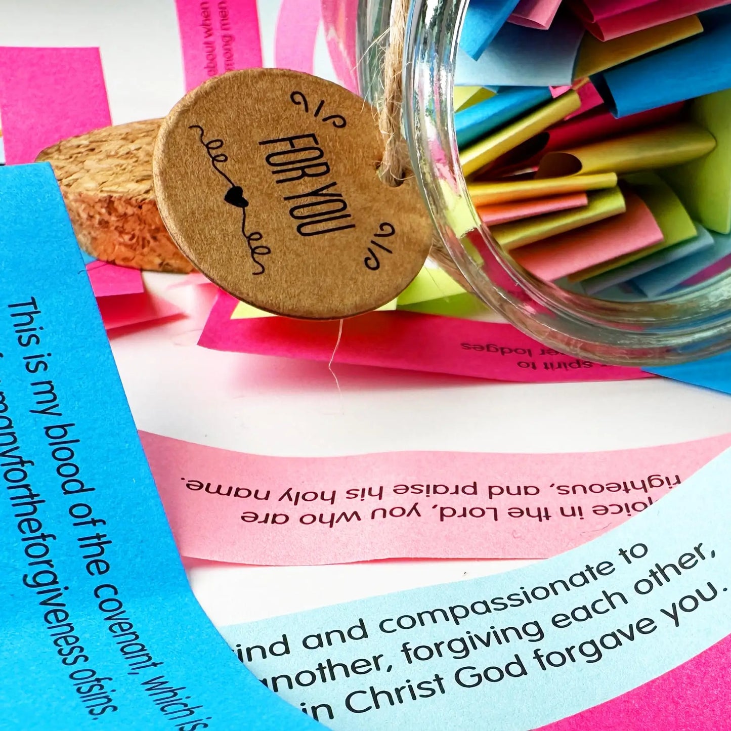 Bible Verses Jar/Daily Motivational Prayer Jar