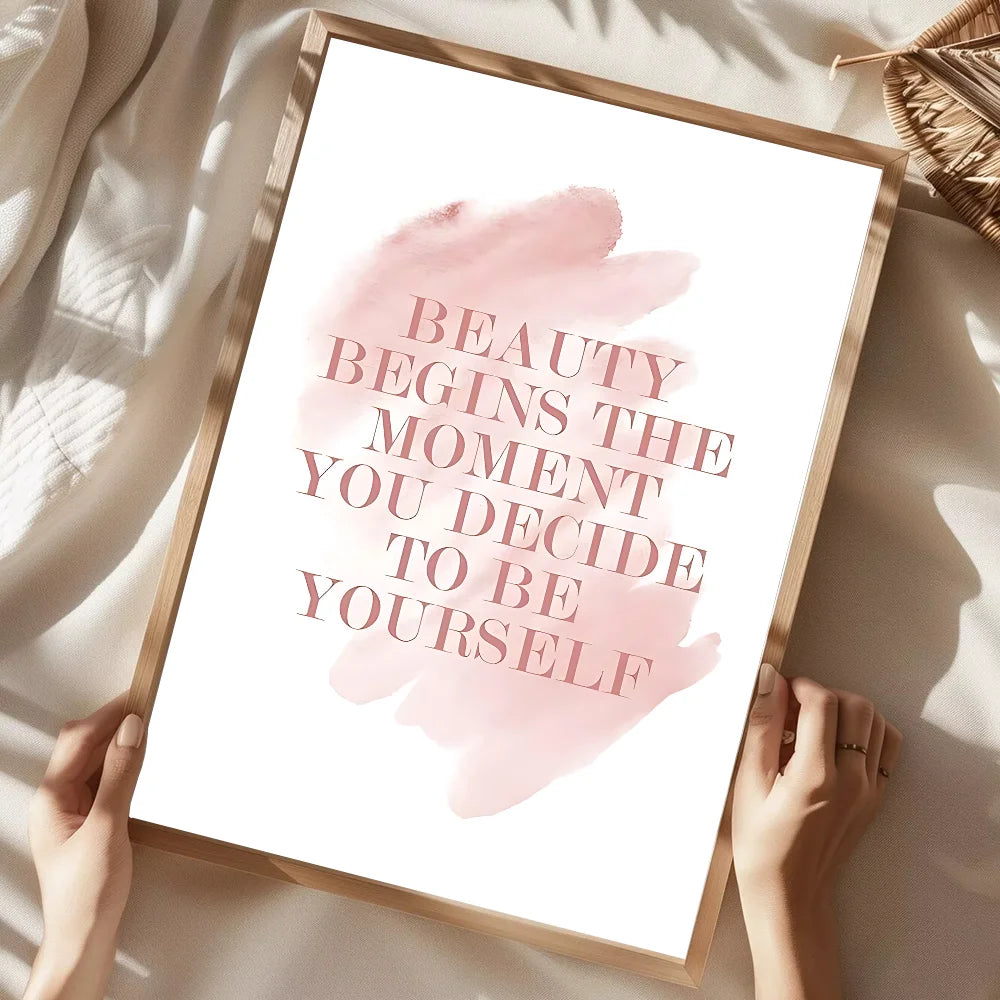 Motivational Text Art Retro Poster Home Living Room Bedroom Bar Cafe Art Decor