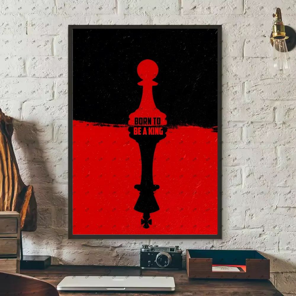 Chess Lovers Motivational Art Poster HD art sticky wall waterproof home living room bedroom bar aesthetic decoration