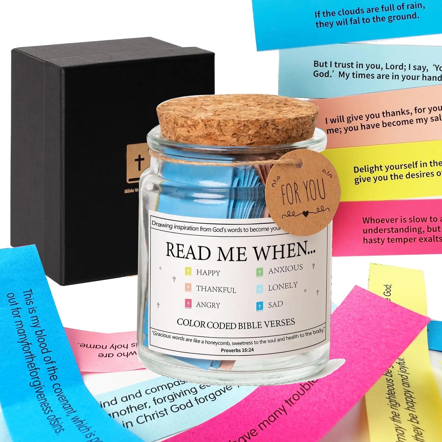 Bible Verses Jar/Daily Motivational Prayer Jar