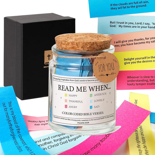 Bible Verses Jar/Daily Motivational Prayer Jar