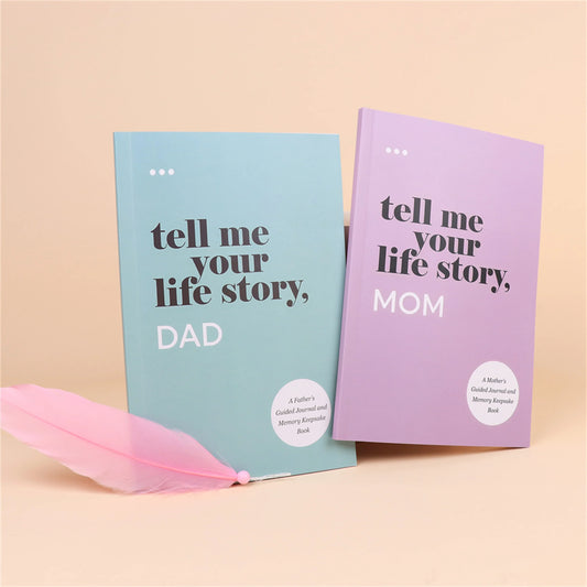 Tell Me Your Life Story: A Keepsake Journal for Mom or Dad — Capture Their Voice, Their Memories, Forever